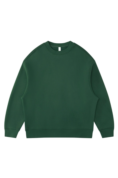Women's Fall Winter Fleece-Lined Loose Crewneck Sweatshirt