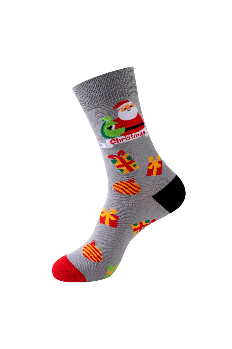 Unisex Fall Winter Festive Cartoon Christmas Crew Socks