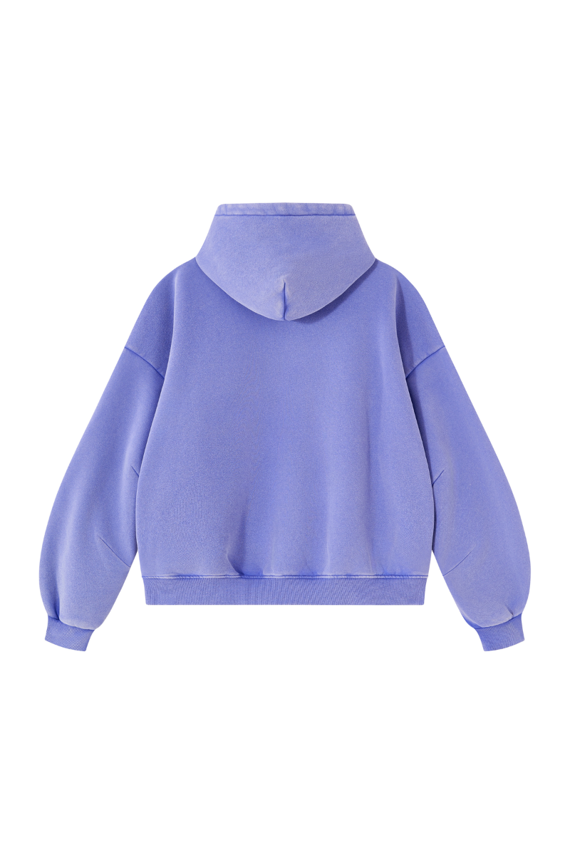 Unisex Fall Clothing Vintage Faded Curved Sleeve Hoodie