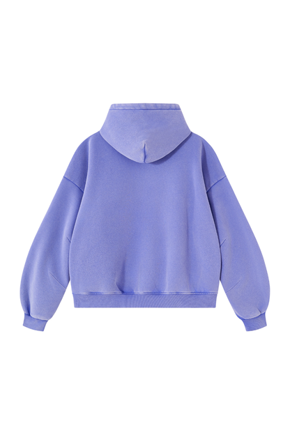 Unisex Fall Clothing Vintage Faded Curved Sleeve Hoodie