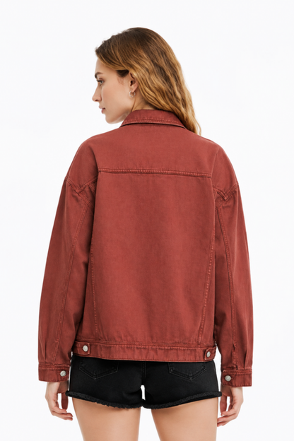 Women's & Unisex Oversized Washed Denim Jacket