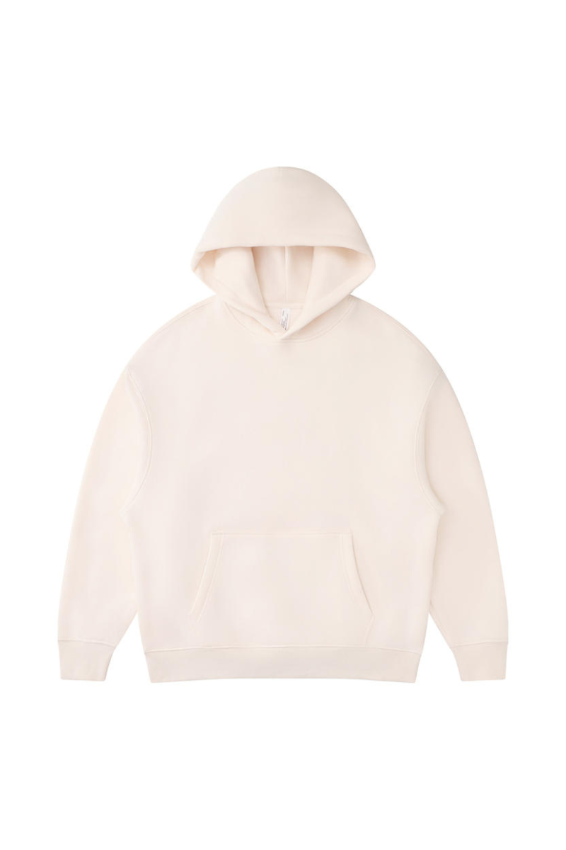 Unisex Fall Winter Oversized Solid Kangaroo-Pocket Hoodie