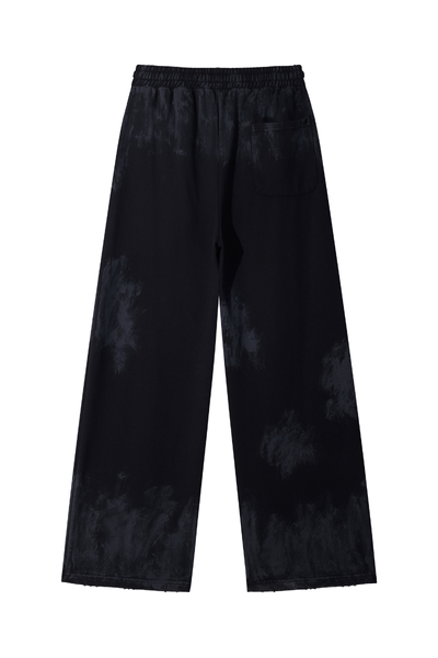 Men Fall Clothing Vintage Paint Straight Leg Sweatpants
