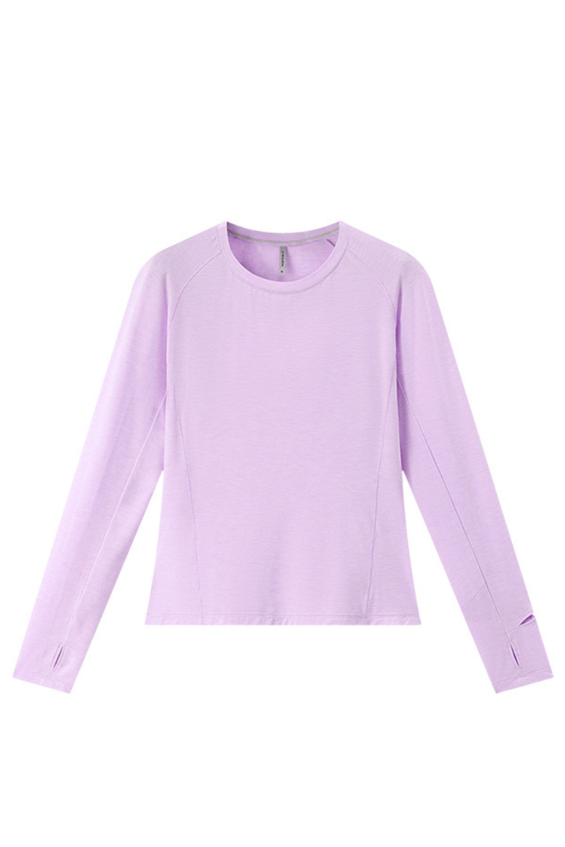 Women's Summer Wool Long Sleeve Outdoor Anti-Odor Tee