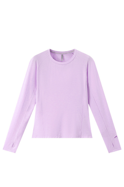 Women's Summer Wool Long Sleeve Outdoor Anti-Odor Tee