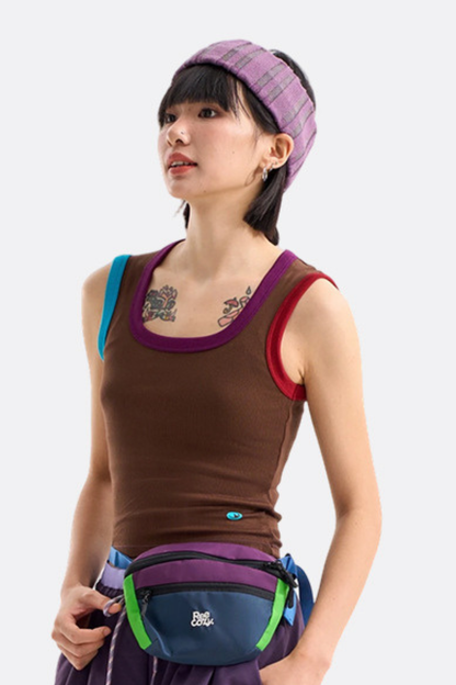 Women's Stretch Quick Dry Backless Tank - Colorblock