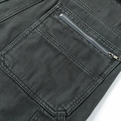 Men's Spring Multi-Pocket Cargo Wide-Leg Pants