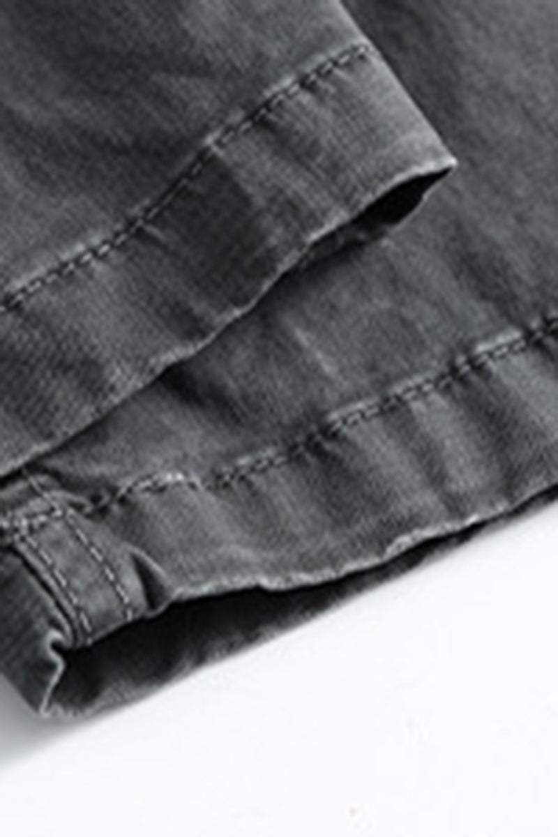 Men's Spring Multi-Pocket Wide-Leg Cotton Cargo Pants