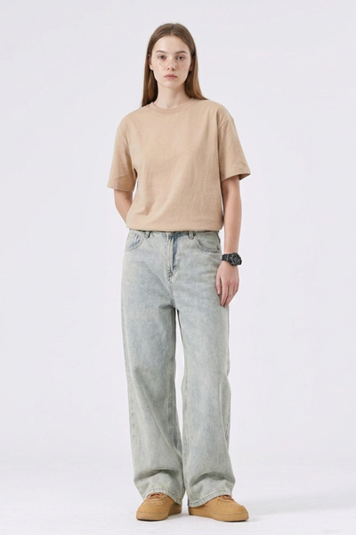 Women's Trendy Retro Style High Waist Wide Leg Jeans