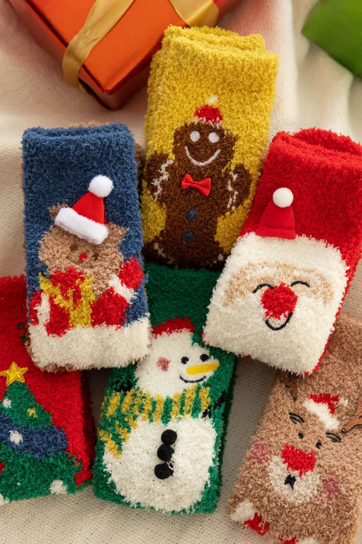 Women's Christmas Non Shedding Coral Fleece Floor Socks
