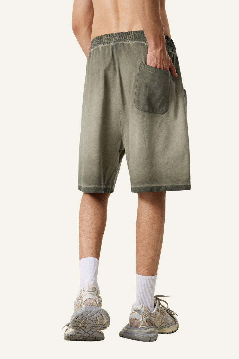 Men's Vintag Washed Cotton Relaxed Short