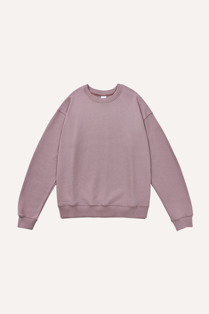 Men's Spring 380g Terry Cotton Loose Crewneck Sweatshirt