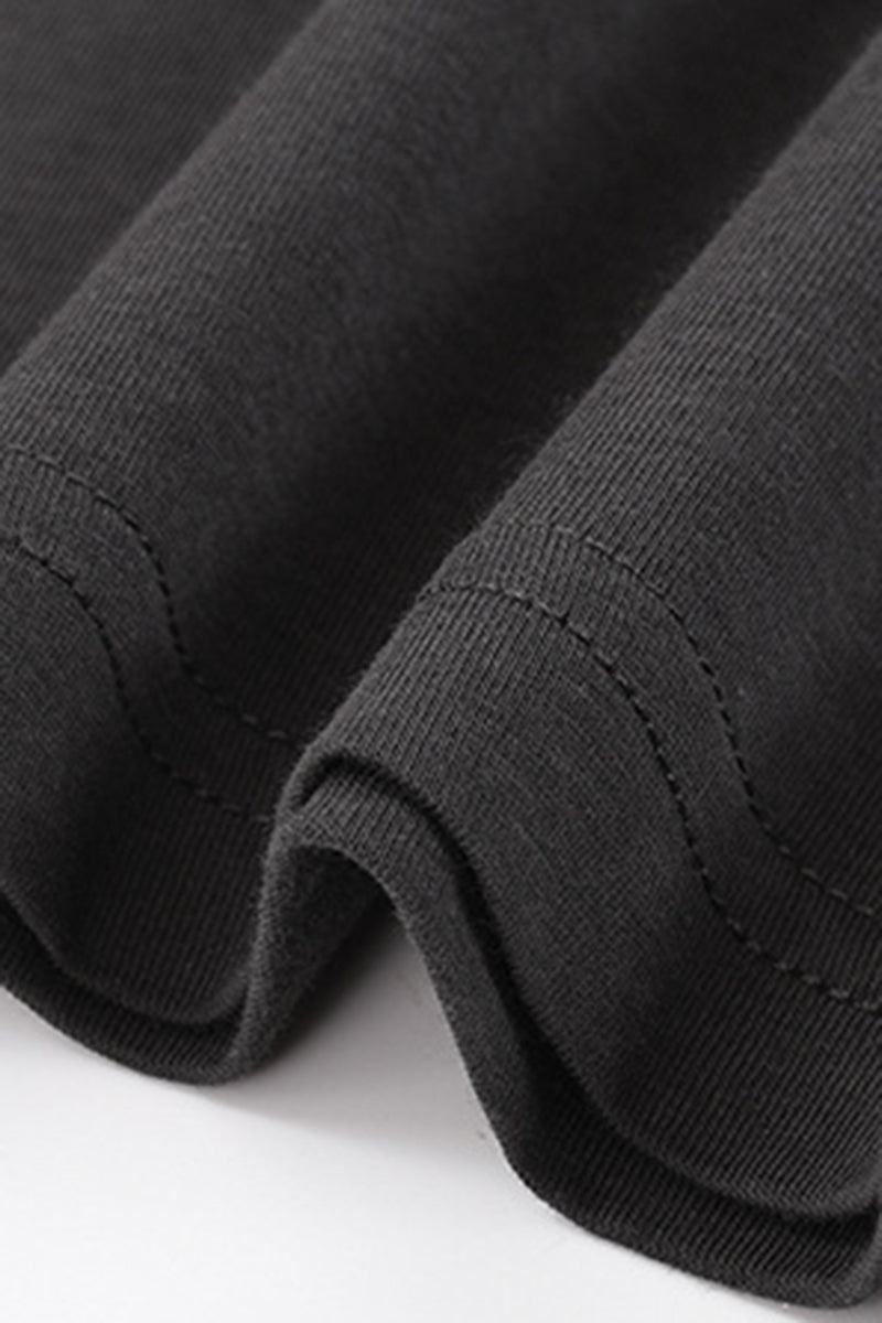 Men's Summer Casual Cotton Drop-Shoulder Loose-Fit T-Shirt