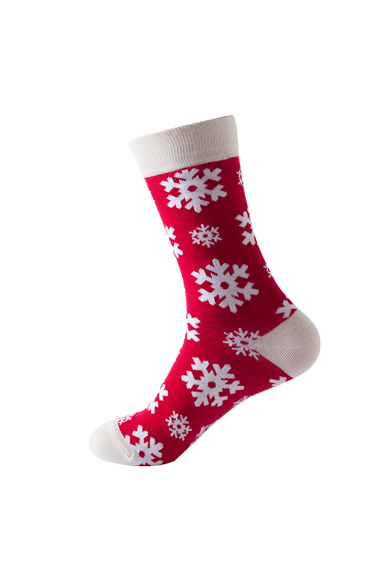 Unisex Fall Winter Festive Cartoon Christmas Crew Socks
