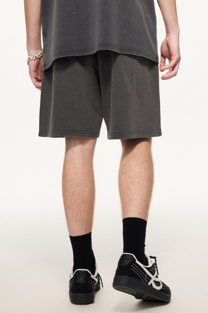 Men's Summer 320g Snow Wash Cotton Loose 5" Shorts