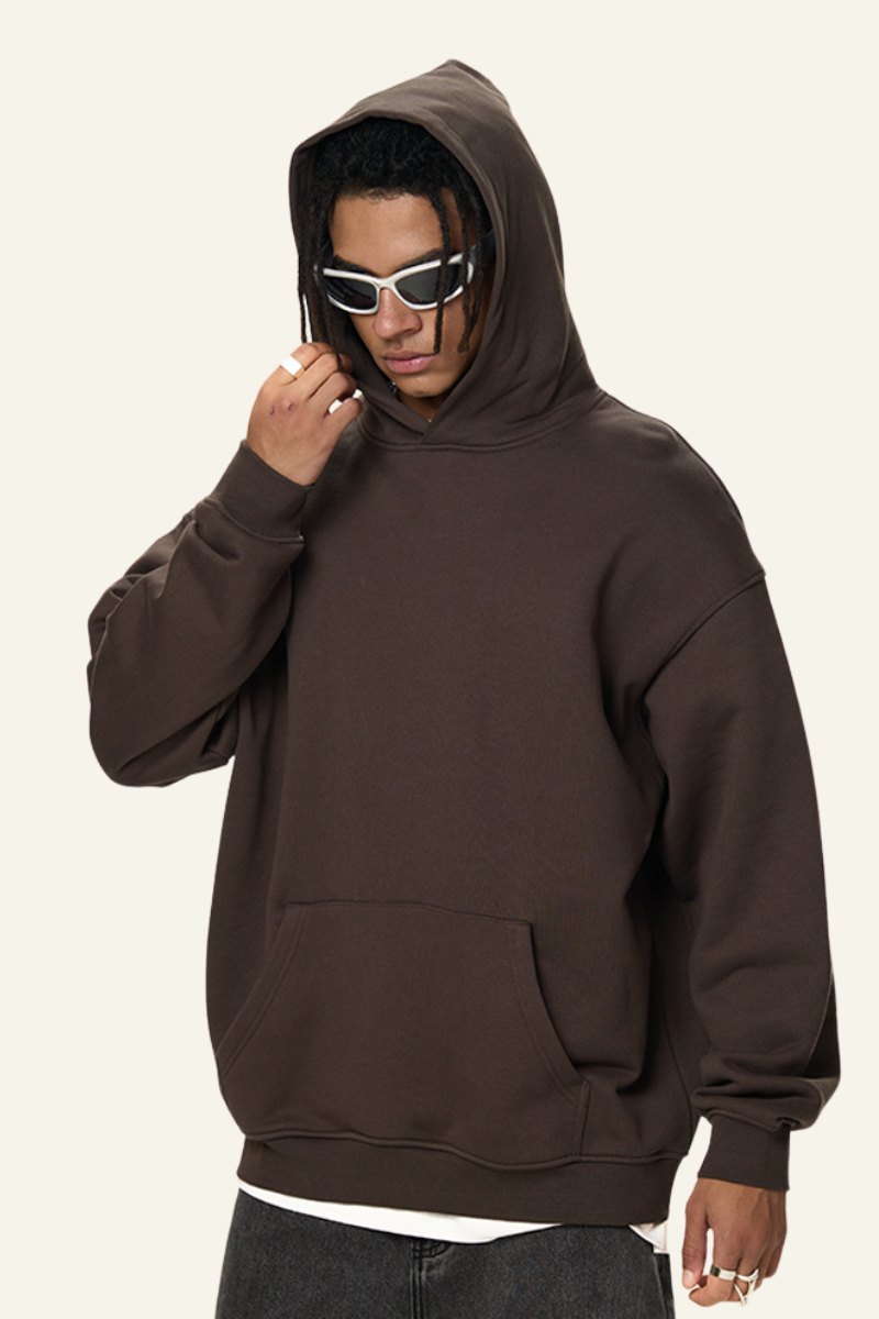 Men's Cotton Streetwear Front Pocket Hooded