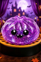 Halloween Purple Glitter Demon Pouch