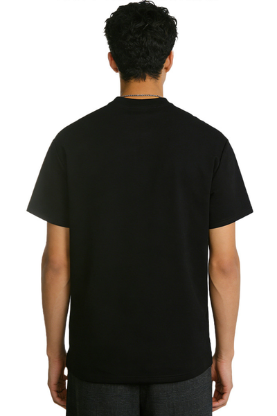 Men's Summer 320g Nylon-Cotton Minimalist Stand Collar Tee