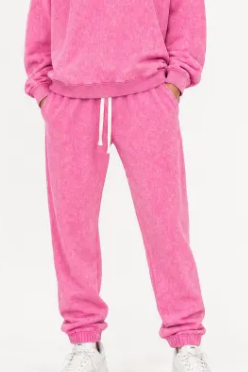 Unisex Fall 400G Washed Vintage Relaxed Sweatpants