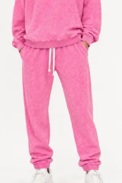Unisex Fall 400G Washed Vintage Relaxed Sweatpants