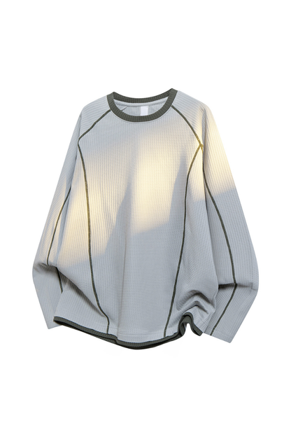 Men's Fall Waffle Crewneck Long-Sleeve Performance Tee