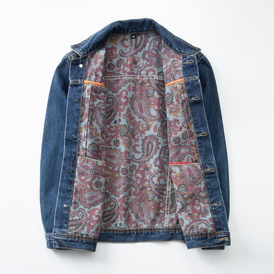 Men's Vintage Washed Denim Trucker Jacket