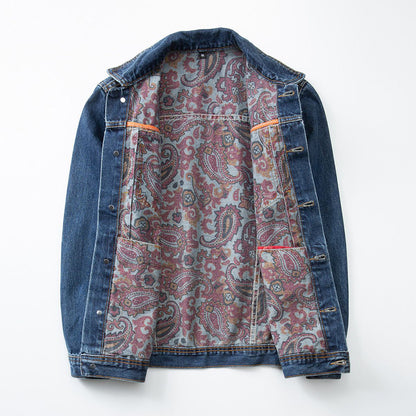 Men's Vintage Washed Denim Trucker Jacket