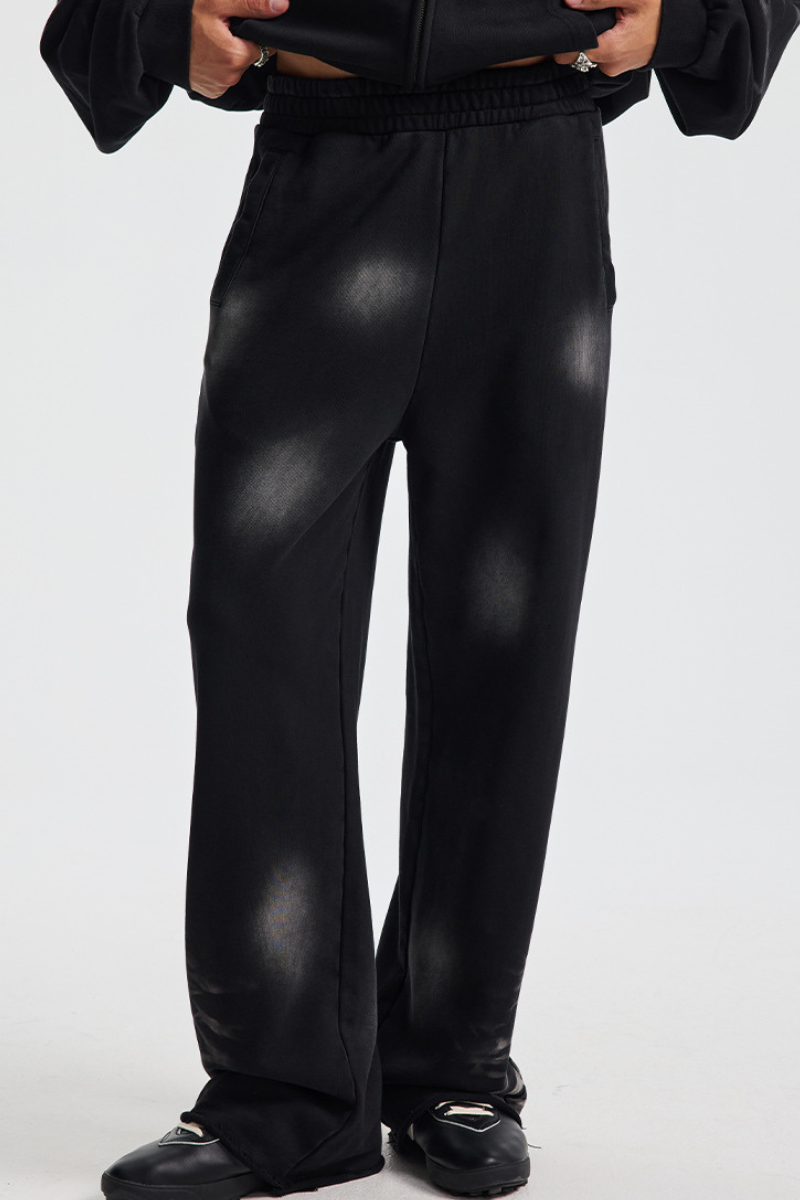 Men's Cotton Streetwear Washed  Gradient Sweatpants