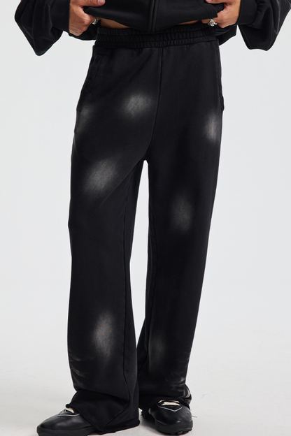 Men's Cotton Streetwear Washed  Gradient Sweatpants