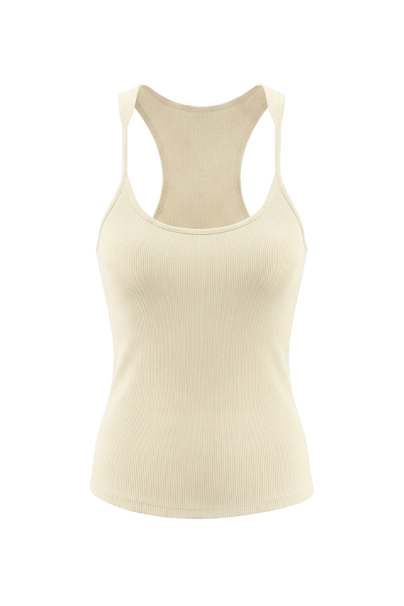 Women's Summer 265g Solid SKM Shaping LowNeck Spaghetti Tank