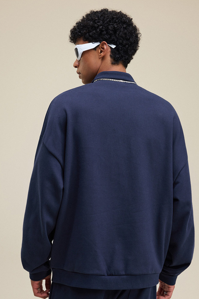 Men's Heavyweight Fleece Lapel Sweatshirt