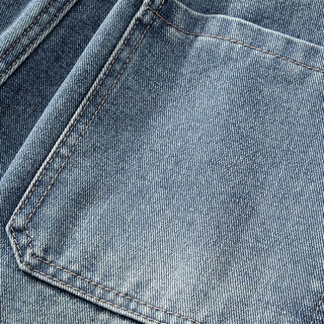 Men's Summer Light Wash Carpenter Baggy Denim Shorts