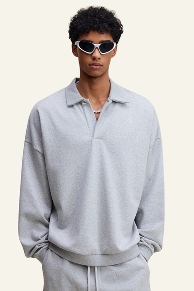 Men's Stand-Collar Pullover Hoodie