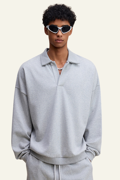 Men's Stand-Collar Pullover Hoodie