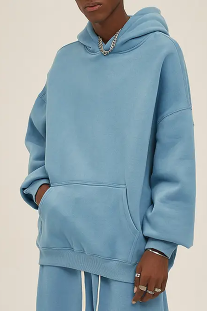 Men's 350G Heavyweight Large Pocket Hoodie Sweatshirts