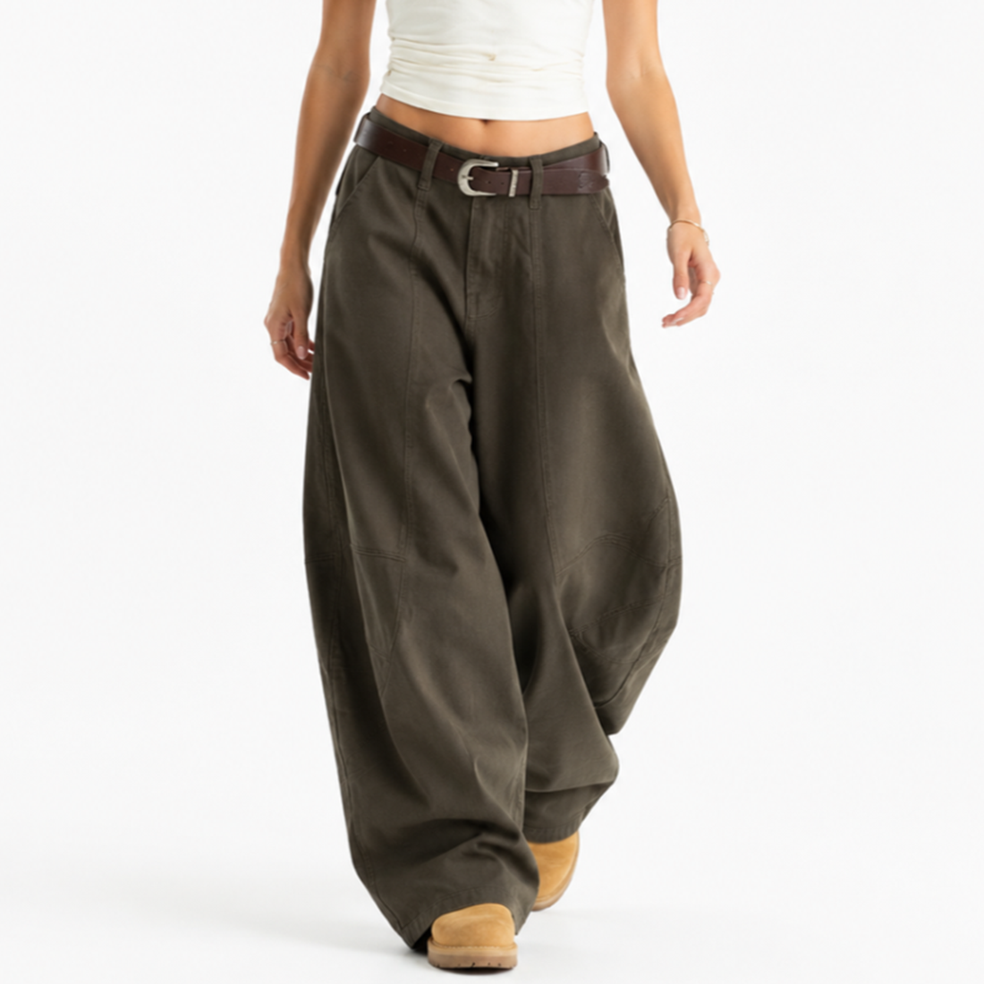 Women's High Waist Baggy Wide Leg Jeans