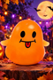 Orange Ghost Smiley Face Version