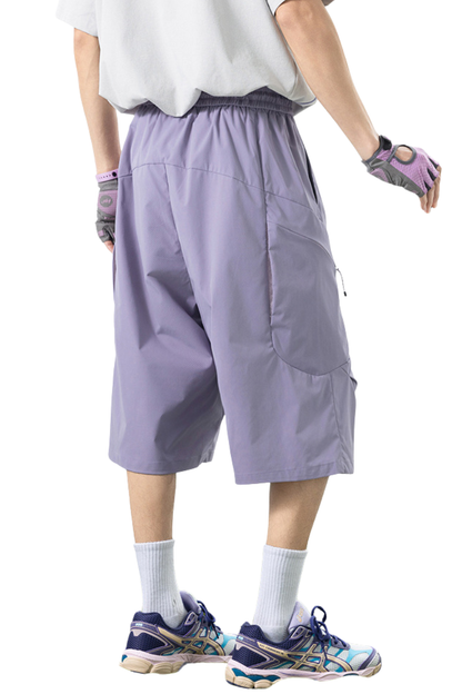 Unisex Summer Straight 7/8 Waterproof Cargo Quick Dry Shorts