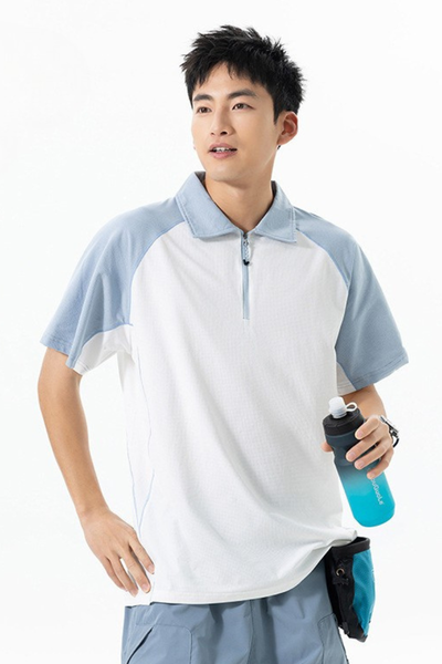Men's Summer Outdoor Colorblock Quick Dry Cooling Tee