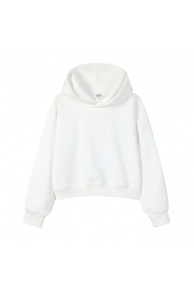 Women Fall 350gsm Cropped Drop Shoulder Pullover Hoodie