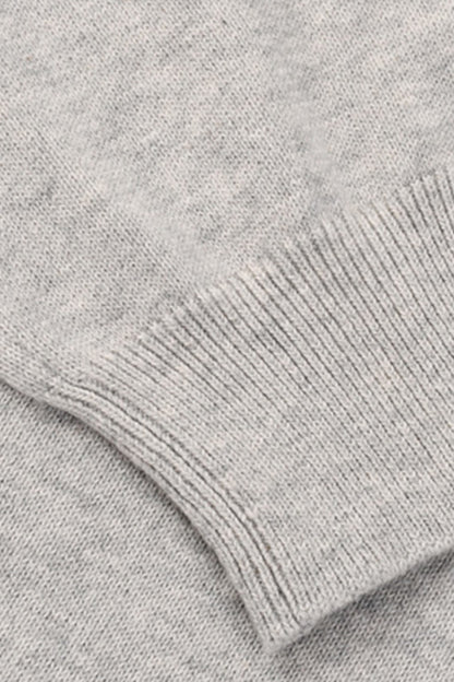 Women Fall 420G Cropped Polo Collar Knit Sweater