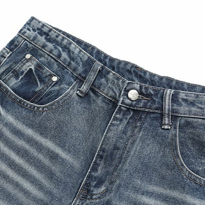 Men's Spring Dove Embroidered Baggy Wide Leg Denim Jeans