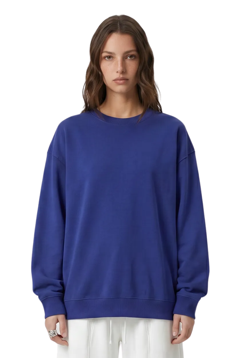Women's Vintage Raw Hem Loose Drop Shoulder Long Sleeve Tee