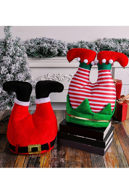 Christmas Elf Legs Novelty Hat Funny Party Costume Headwear