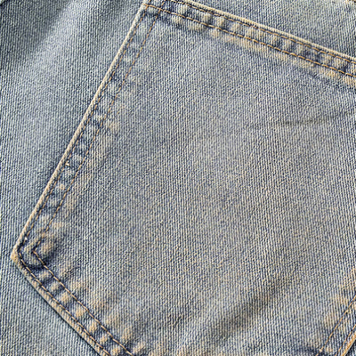 Men's Summer Heavy Ripped Vintage Washed Baggy Denim Shorts