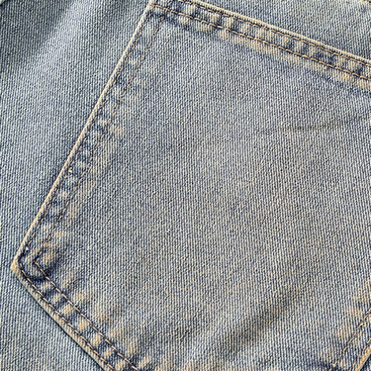 Men's Summer Heavy Ripped Vintage Washed Baggy Denim Shorts