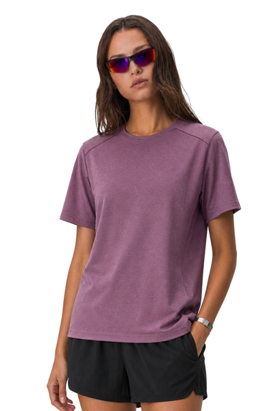 Women's Summer Street Quick Dry Breathable Light Solid Tee