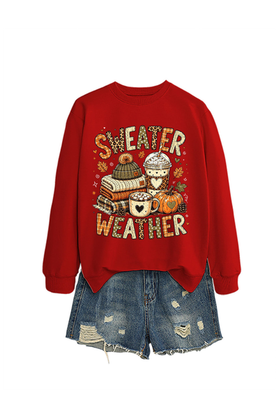 Unisex Fall Clothing Pumpkin Sweater Weather Sweatshirt