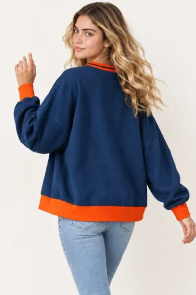 Women Fall Clothing Halloween Ghost Patch Sweatshirt