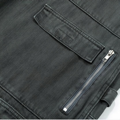 Men's Spring Multi-Pocket Cargo Wide-Leg Pants